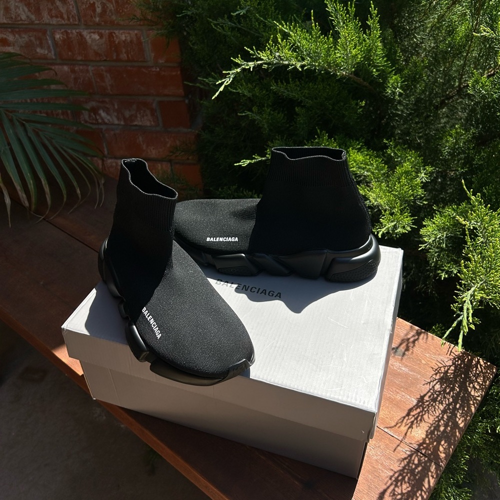 Balenciaga Men's Black Sock Sneakers - Picture 5 of 5